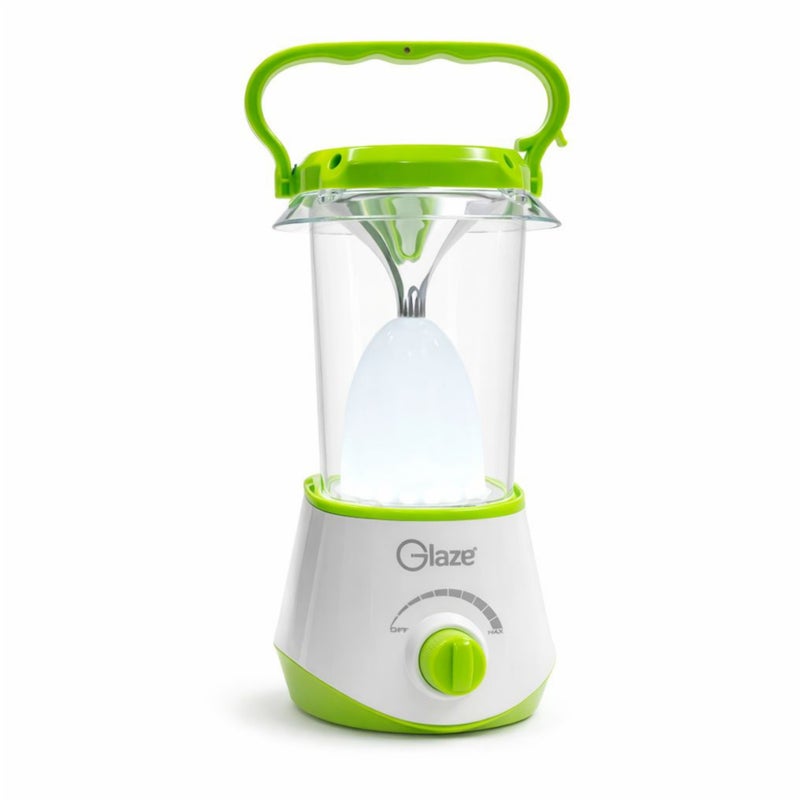 جليز فانوس تخييم LED قابل للشحن مع لوحة شمسية ومنفذ USB، ضوء طوارئ محمول، سطوع قابل للتعديل، إضاءة خيمة خارجية للتخييم، المنزل وانقطاع الكهرباء - Image 1